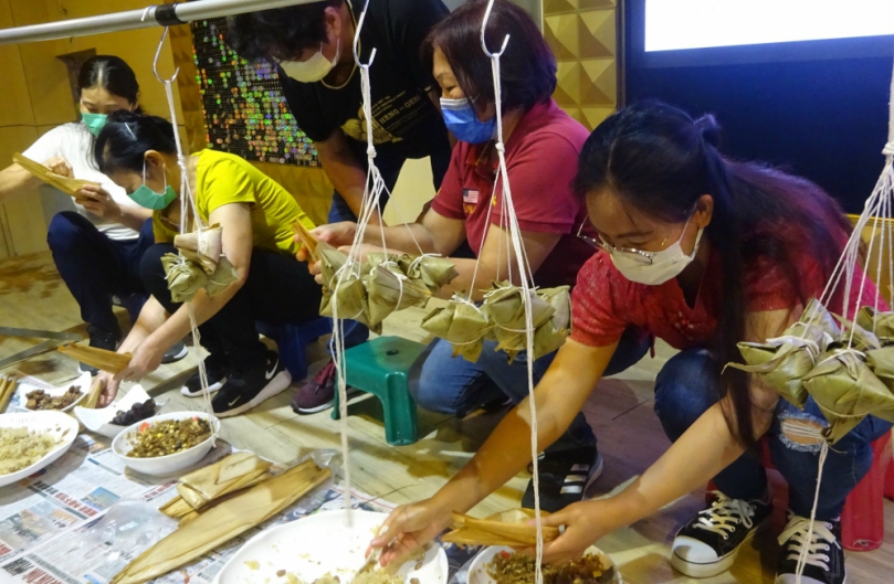 傳承傳統米食文化技藝  臺中市甲安埔希望協會舉辦「慶端午飄粽香，粽子製作教學」活動