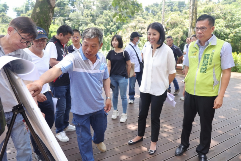 許縣長會勘埔里多處道路、野溪及排水 投入逾千萬元改善