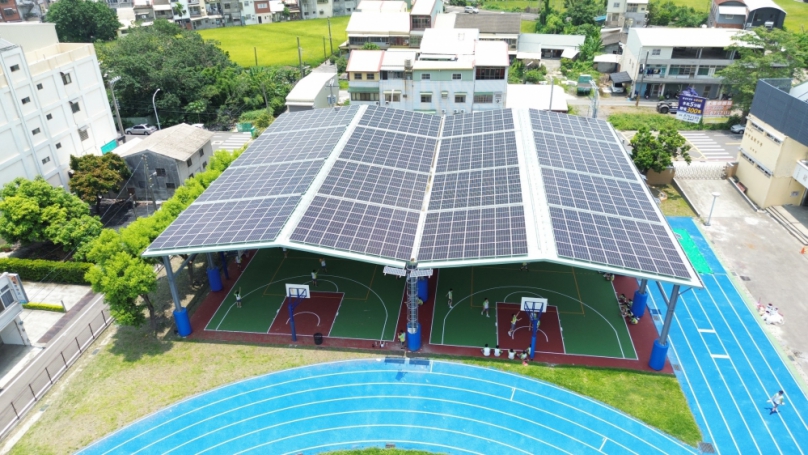 田中高中2座光電球場啟用。（照片縣府提供）