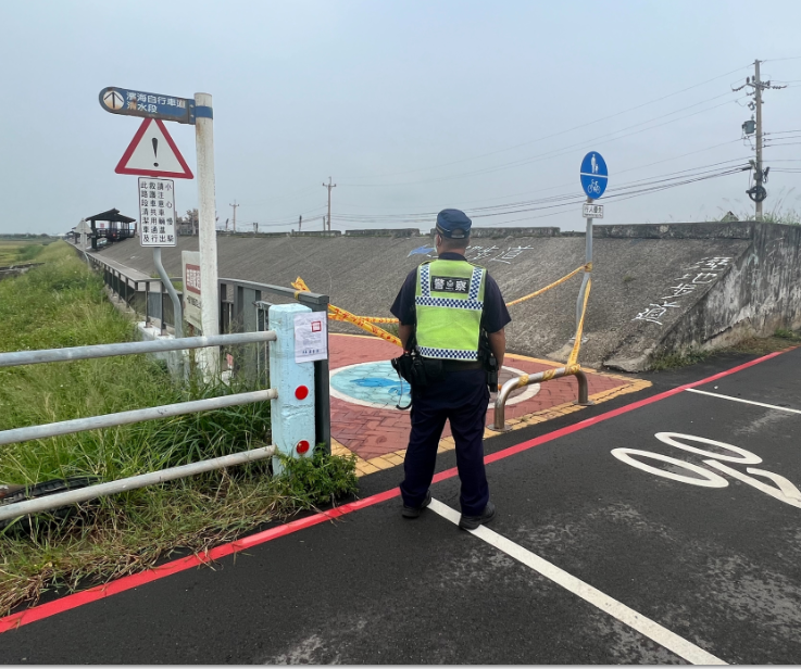 杜蘇芮颱風近臺  台中高美濕地進行管制