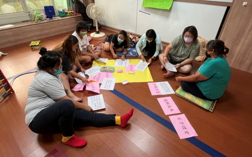 彰化家扶ACT親職教育「親子教養技能培養」課程。（照片家扶提供）