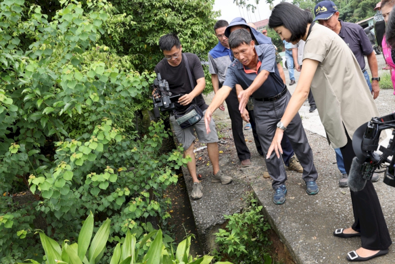 竹山十多處路面排水不良許縣長會勘核定近1100萬元改善