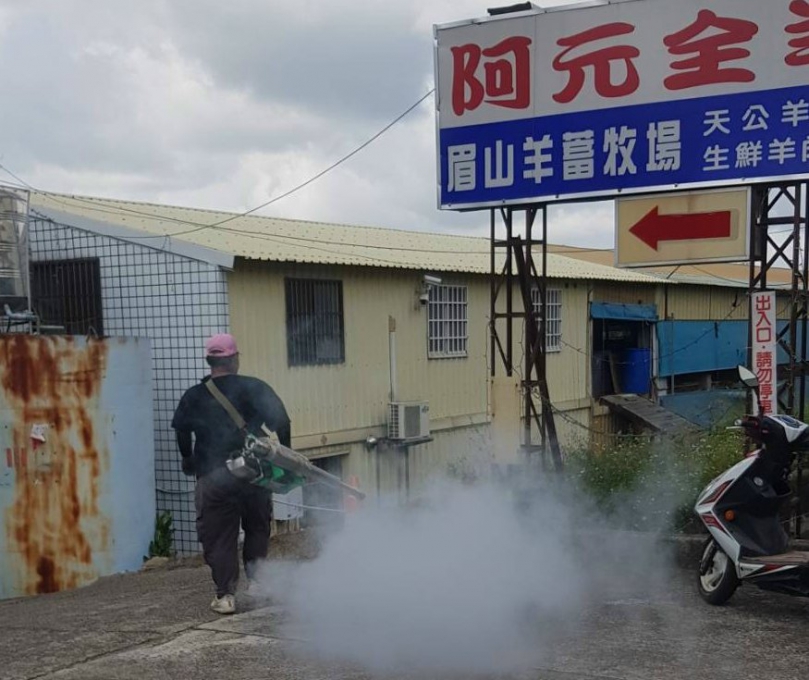 卡努颱風雷雨後放晴  后里區公所展開全區消毒  防病菌滋生危害