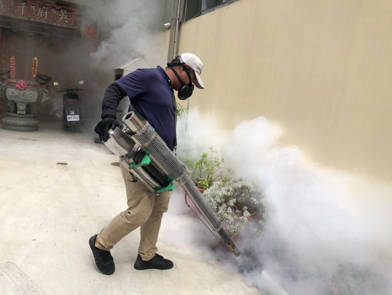 彰化首傳本土登革熱個案，衛生局fll 已完成孳生源清除防治。（照片縣府提供）