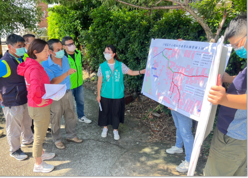 立法委員林靜儀爭取沙鹿區竹林里自來水老舊管線汰換