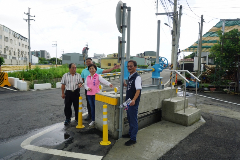 潭子S型路又有水門擋道  立委楊瓊瓔、台中市議員賴朝國爭取500萬元改善瓶頸