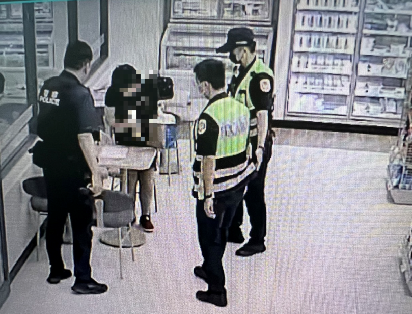 身障女子獨自外出迷途   清水警分局安寧所員警超商尋獲