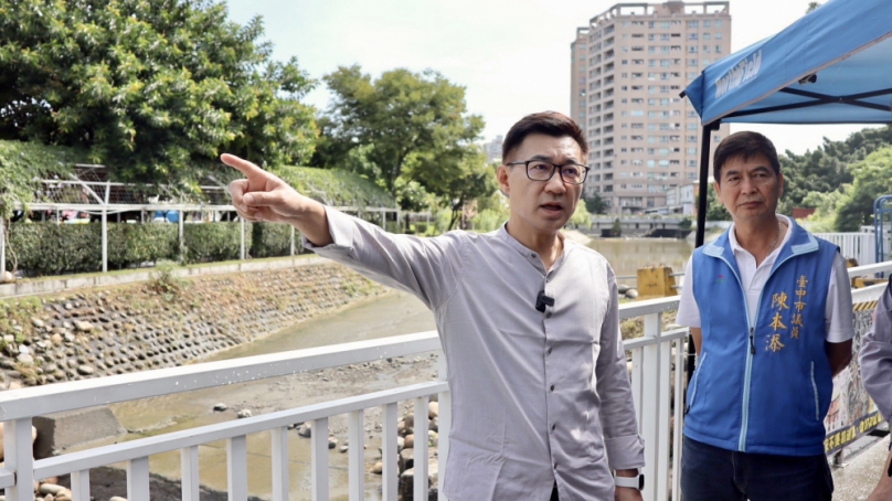 打造新地標，迎向幸福城！立委江啟臣辦會勘  緊盯軟埤仔溪水環境改善工程進度