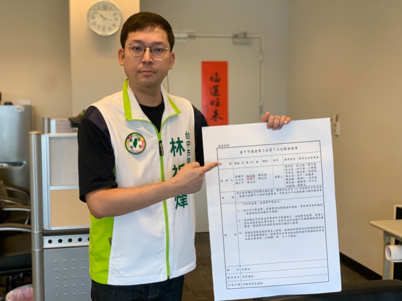台中再爆幼兒園虐童案  市議員林祈烽要求嚴懲業者撤照重罰