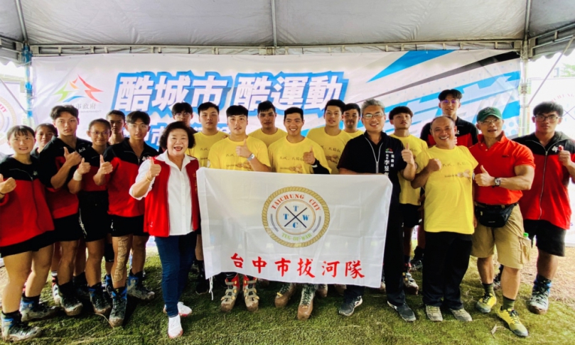 台中冠軍拔河隊太原基地備戰世錦賽  運動局長李昱叡力挺盼摘金奪冠