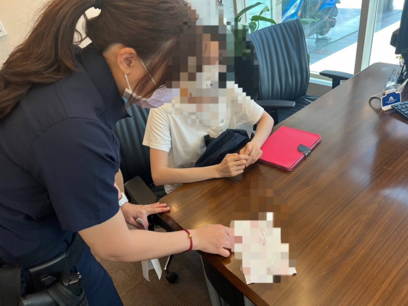 清水警分局女警成功阻詐投資