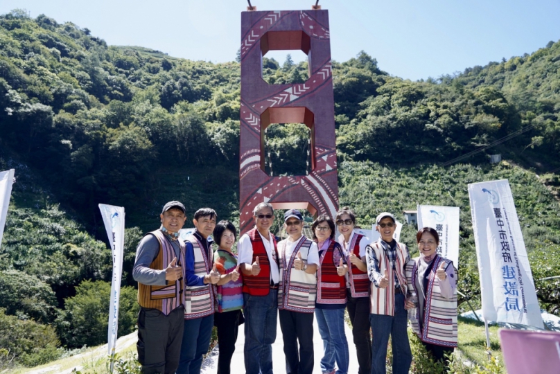 完善山區交通建設  和平區環山部落南湖溪新建吊橋完工
