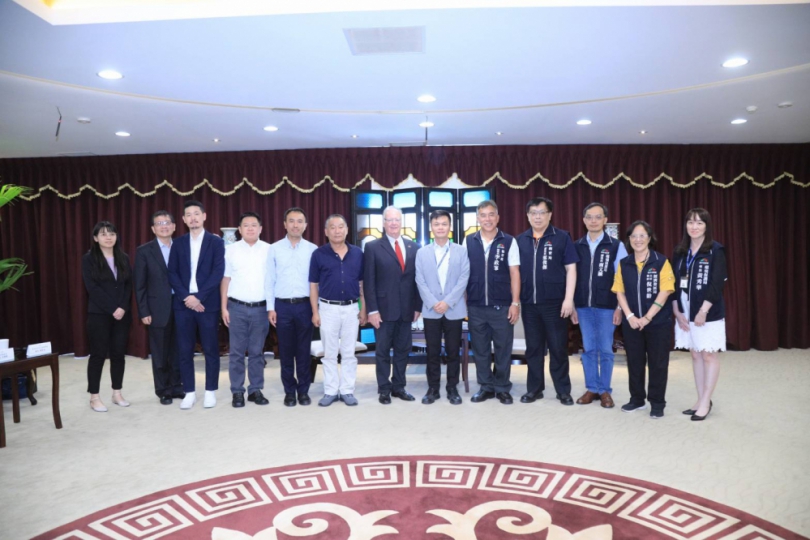 交流環保、經貿及教育議題  美愛達荷州商務廳長唐維禮拜會中市府