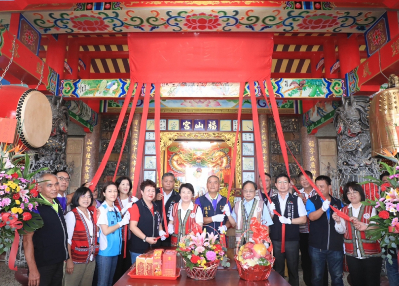 和平區福山宮三山國王護鄉里  市長盧秀燕贈匾「護國佑民」感謝庇佑