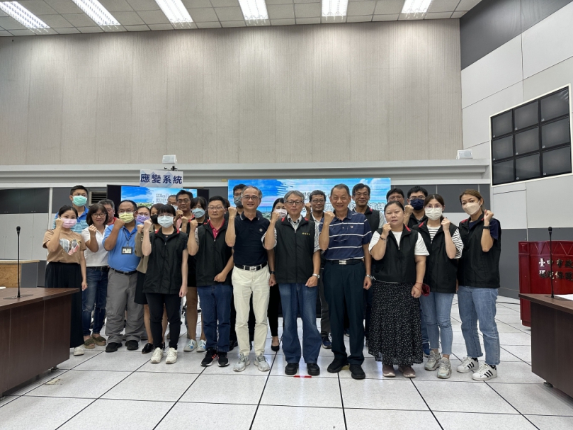 河川揚塵out！中市環保局實兵演練