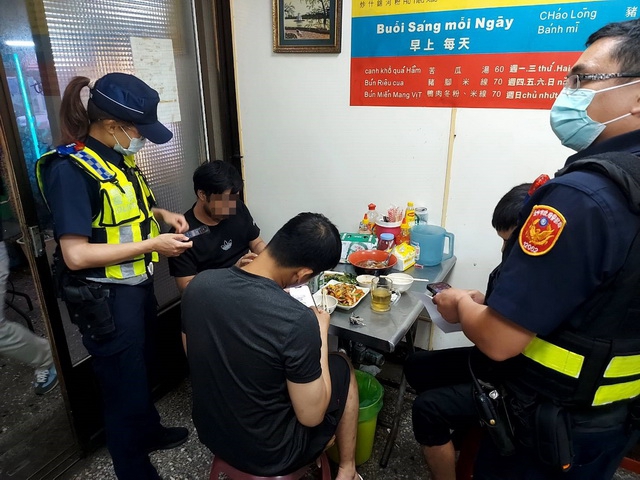 中秋節前夕  太平警結合移民署宣導及臨檢  查獲3失聯移工