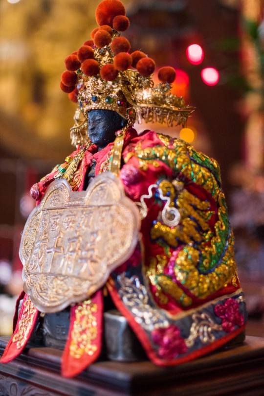 台南市學甲區鎮安宮開基吳府千歲金身重新修復完成