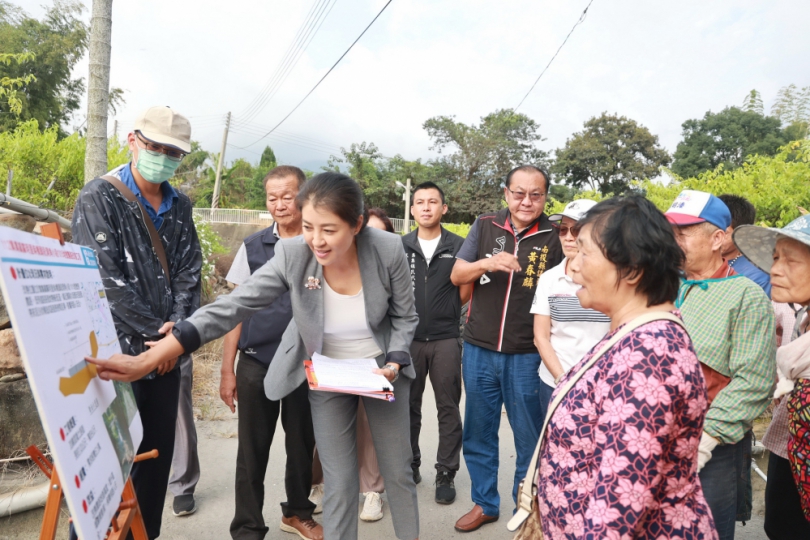 會勘集集、名間11件危老農水路 許縣長加碼總經費逾2100萬元