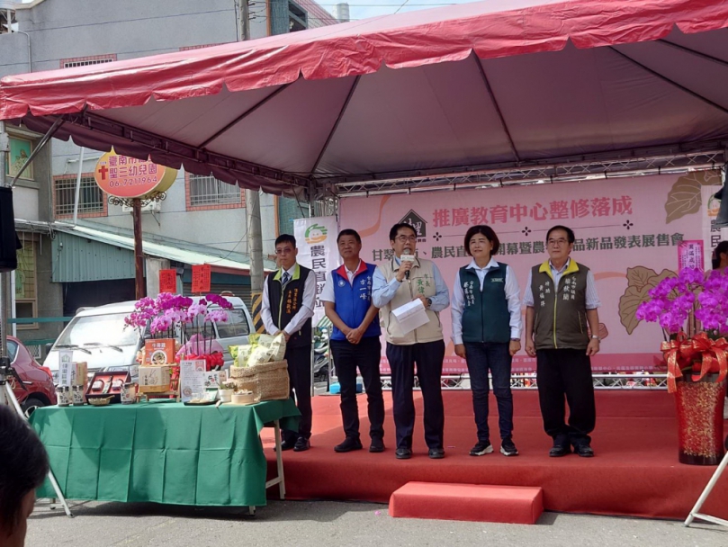 佳里區農會教育推廣中心落成暨甘脆生鮮超市擴大開幕  賀客盈門場面盛況熱鬧