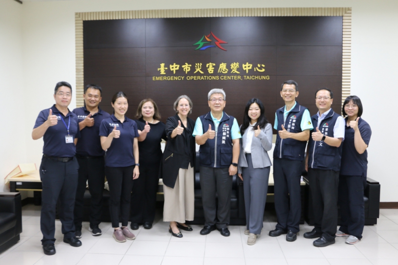 災害防救國際交流  加拿大駐台北辦事處參訪中市災害應變中心