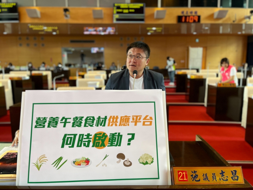 台中營養午餐蔬果食材預約平台預約僅個位數  施志昌：關鍵在於補助