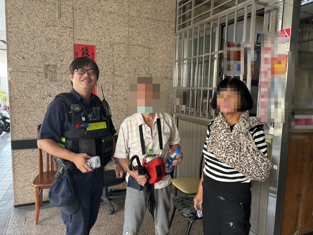 老翁早起公園散步過午未返  太平警巡邏發現助返家