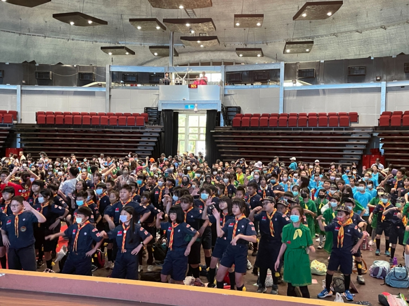 近千名小狼、小蛙探索自然生態  中市48校幼童軍齊聚西湖渡假村