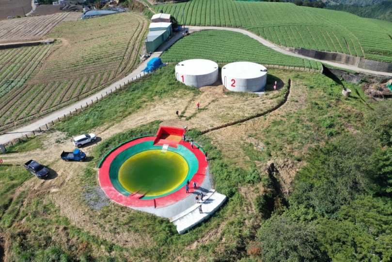 全台最亮眼森林防火蓄水池完工  陸空防範森林火災全面啟動