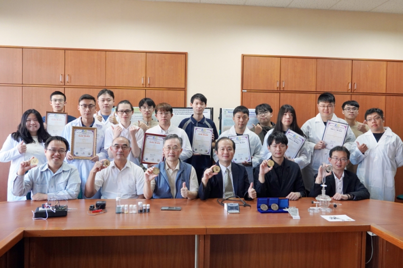 「IIIC國際創新發明競賽」， 大葉勇奪5金4銀佳績。（照片大葉提供） 　