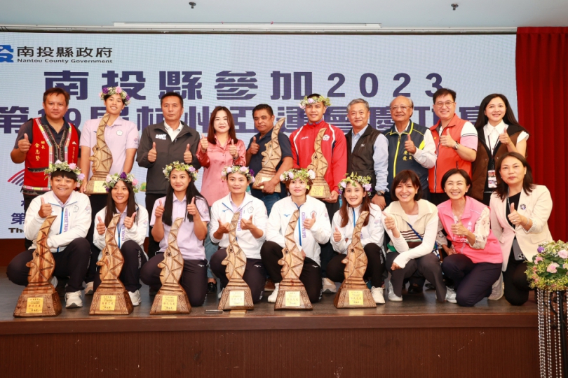 杭州亞運奪牌選手慶功宴 許縣長提高獎金鼓勵