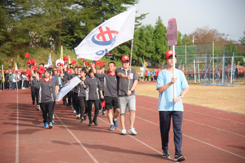 南投勞工運動會     南投高中熱鬧登場