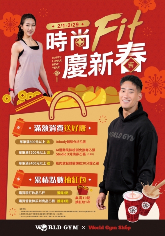 世界健身積極佈局   2024計畫全台展店12家