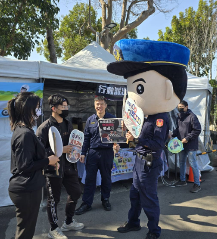 浮現音樂祭嗨翻全場  清水警結合識詐、交通宣導