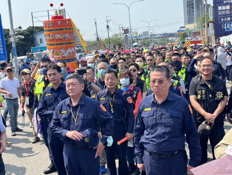 大甲媽祖遶境進香起程  清水警方展開護駕並加強取締違規交通