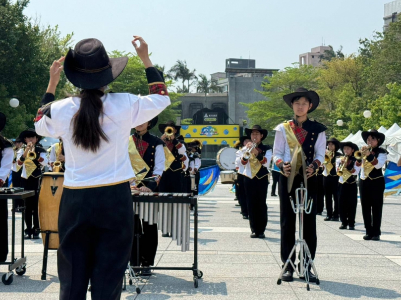 竹光國中管樂旗隊添新設備   兒藝節演出成大亮點