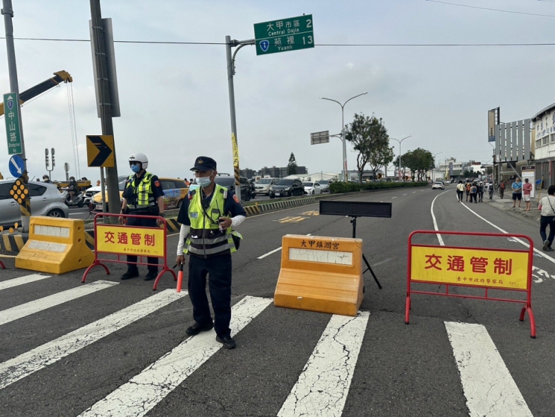 大甲媽回鑾台中  大甲警分局部署超過六百名人力顧秩序、維持交通