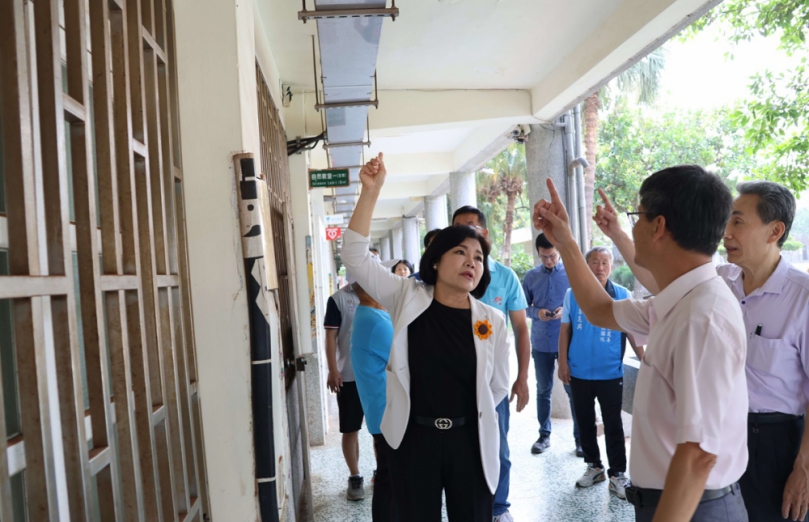 雲林縣打造安全優質校園環境　張麗善現勘口湖國中拆除工程