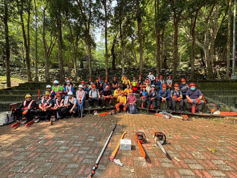 推動國產材產業振興  林業及自然保育署臺中分署辦理專業訓練精進伐木安全知能