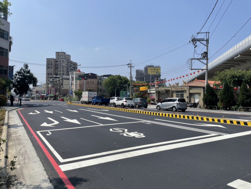 中市太平區公所順應民意！市民大道十甲路到環中東路標線改善  2車道可右轉