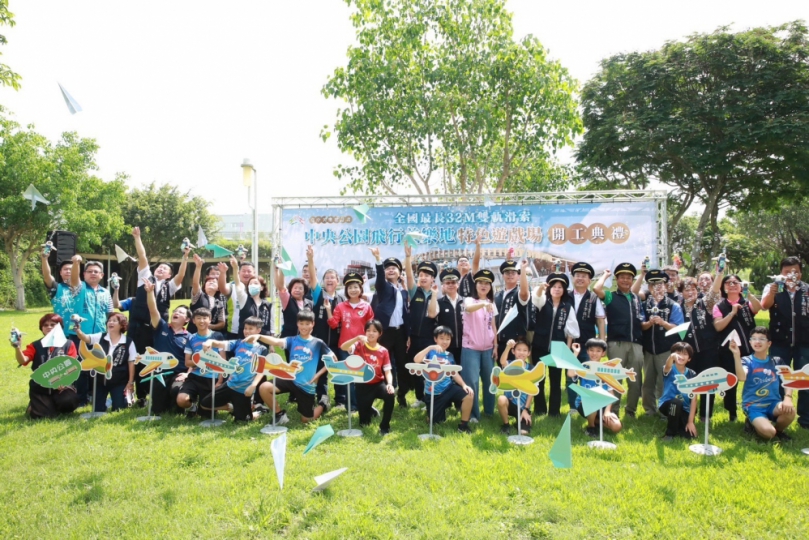 打造全台最長32M雙軌滑索   中市飛行美樂地特色遊戲場開工