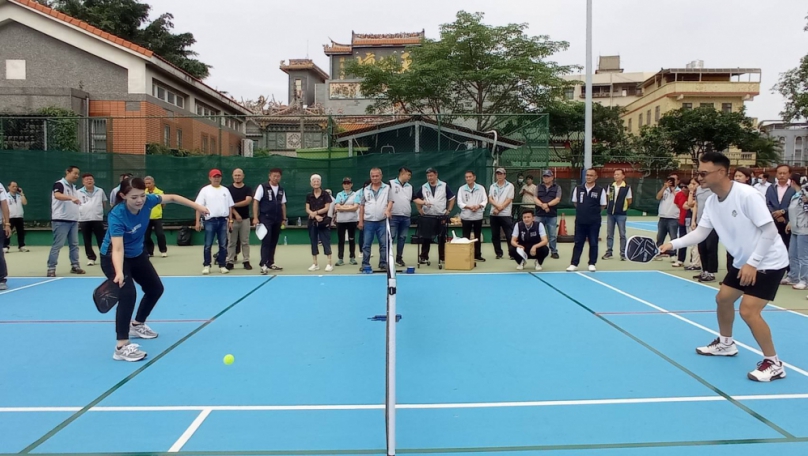 匹克球運動走進新竹市   高虹安盼在新竹蓬勃發展