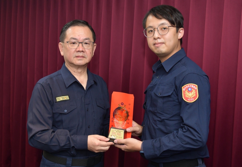 協助聾盲男子尋回行李箱   施勇任榮膺好人好事楷模