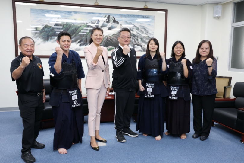 南投3選手入選世界劍道錦標賽國家代表隊 許縣長接見勉勵