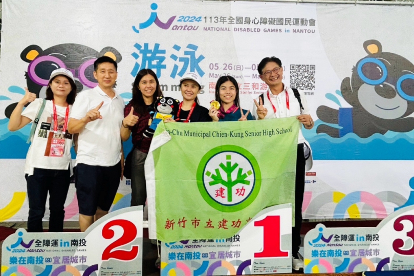 新竹人以你們為傲！全國身障運竹市健兒表現亮眼   輪椅網球團體賽8連霸  游泳健將李翊菱勇奪11金