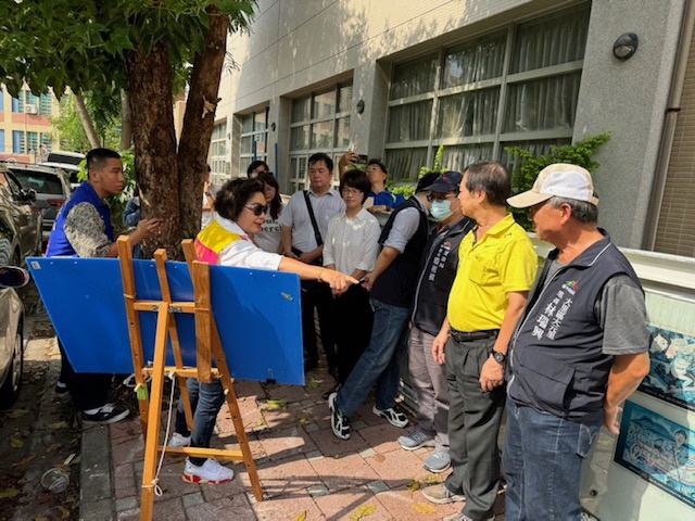 大元國小通學步道改善  國民黨台中市議員林碧秀議員召集相關單位一同會勘