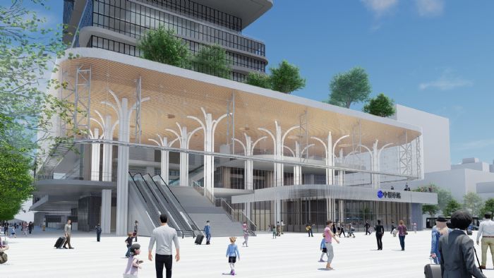 臺鐵中壢車站工程開工　臨時前站啟用