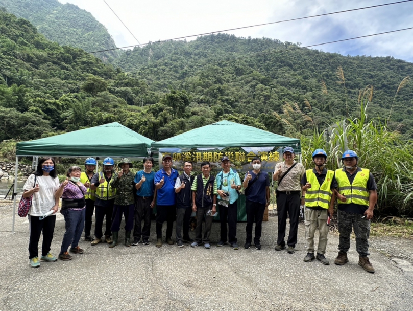 先期佈署   林業及自然保育署臺中分署啟動東卯溪汛期防災演練