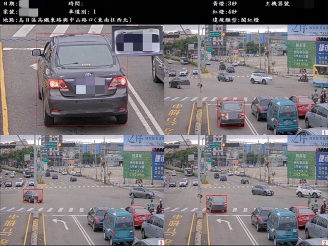 中山路三段與高鐵東路設置交通科技執法   提升城市交通用路安全