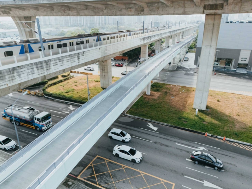 串聯綠空廊道最後一哩路！台中市潭子區環中東路自行車跨橋開放使用