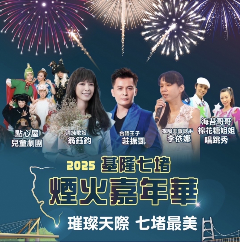 2025七堵煙火嘉年華 璀璨天際 七堵最美